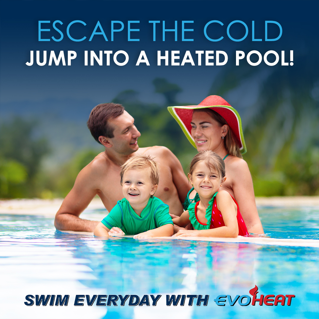 Escape the cold jump into a heated pool