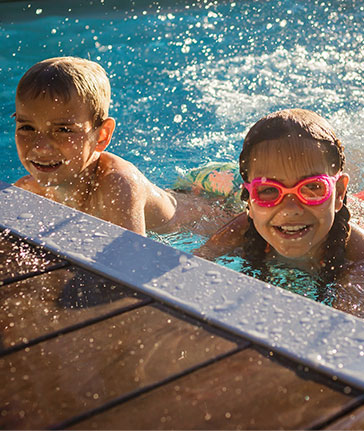 kids in pool